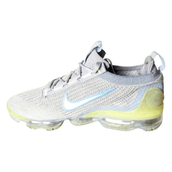 NIKE Air VaporMax 2021 FK "Grey Light Liquid Lime" Running Shoes Size 10 - Picture 7 of 15
